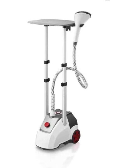 Garment Steamer 2.5L Tank, Ironing Board, 11 Steam Levels, 60 Min Steam Time, Telescopic Stand with Dual Poles