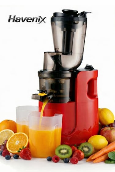 Slow Masticating Juicer Machine &ndash; Cold Press Juice Extractor with Wide Feed Chute, Quiet Powerful Motor, High Juice Yield, BPA-Free Juicer for Fruits &amp; Vegetables, Smoothies &amp; Healthy Drinks