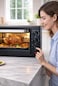 Silvonix 25L Multifunction Toaster Oven with Rotisserie   Electric Mini Oven with 60-Min Timer, Adjustable Temperature Control, Bake Grill Roast Toast