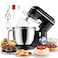 Electric Stand Mixer 6L with Stainless Steel Bowl &ndash; 6 Speed Kitchen Food Mixer, Dough Kneader &amp; Cake Beater with 2 Beaters &amp; 2 Dough Hooks for Baking Bread, Pizza &amp; Pastry