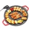 Korean Multifunction Electric BBQ Grill &amp; Baking Tray &ndash; Large Indoor Electric Grill with Volcanic Rock Non-Stick Surface for Meat, Seafood, Vegetables, Steak, and BBQ Party