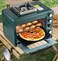 Nicsware Portable Gas Oven 25L with Stove Top &ndash; 2 in 1 Camping Gas Oven &amp; Burner with Grill Rack and Grease Tray &ndash; Outdoor Camping Portable Oven Stove for Home Cooking, BBQ &amp; Travel