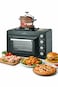 Nicsware Portable Gas Oven 25L with Stove Top &ndash; 2 in 1 Camping Gas Oven &amp; Burner with Grill Rack and Grease Tray &ndash; Outdoor Camping Portable Oven Stove for Home Cooking, BBQ &amp; Travel