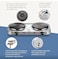 Double Hot Plate Electric Cooker Portable Dual Burner Electric Stove, Adjustable Temperature Control, Compact Countertop Cooktop for Home, Office, Dorm &amp; Travel, Black