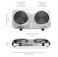 Double Hot Plate Electric Cooker Portable Dual Burner Electric Stove, Adjustable Temperature Control, Compact Countertop Cooktop for Home, Office, Dorm &amp; Travel, Black