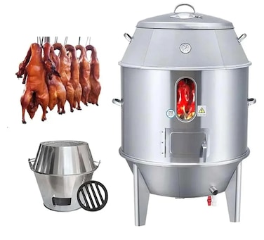 Nicsware Commercial Charcoal Roast Duck Oven with Temperature Gauge &amp; Viewing Window &ndash; Peking Duck Roaster for Chicken, Turkey, Lamb, Mutton &amp; Meat Grill