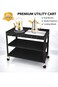 Electric Coffee & Tea Heater 1250W Large Warming Tray, Portable Beverage & Food Warmer Plate, Utility Cart Heating Plate 65.2 x 37.2 cm, Hot Plate for Coffee, Tea, Milk, Buffet & Serving