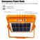 Portable LED Solar Rechargeable Work Light 10000LM, Magnetic Stand Job Site Floodlight with USB & Solar Charging, IP66 Waterproof, 4 Lighting Modes