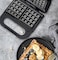 Waffle Maker ,2 Slice Electric Waffle Maker with Safety Lock, Temperature Control, Overheat Protection, and Adjustable Temperature