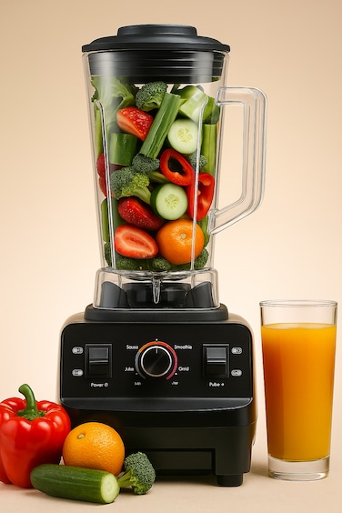 Commercial Blender 2L Unbreakable Jar 2000W&ndash; Professional Smoothie Maker, Ice Crusher, Stepless Speed Control, Heavy Duty Food Processor with Overheat Protection