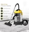 21L 3 in 1 Wet &amp; Dry Drum Vacuum Cleaner 1200W Heavy-Duty Motor, Stainless Steel Tank Industrial Shop Vac for Garage, Home &amp; Car Cleaning with Accessories