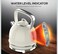 Retro Electric Kettle 1.7L – Stainless Steel Cordless Kettle, 2200W Fast Boil, Strix Controller, Dry Boil Protection, Water Level Window, Blue LED Indicator, Electric Tea Kettle