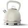 Retro Electric Kettle 1.7L – Stainless Steel Cordless Kettle, 2200W Fast Boil, Strix Controller, Dry Boil Protection, Water Level Window, Blue LED Indicator, Electric Tea Kettle