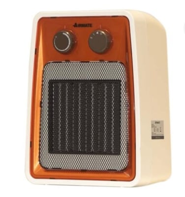 Portable Ceramic Heater 2000W, Fast Heating Electric Room Heater, Adjustable Thermostat, Overheat Protection, Compact Fan Heater for Home, Office &amp; Bedroom, Multicolour
