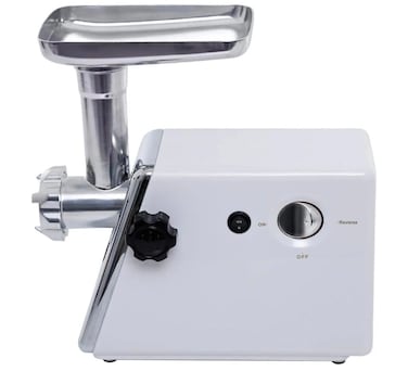 Electric Meat Grinder with Stainless Steel Blades, Powerful Copper Motor, Reverse Function, Sausage Stuffer, Kubbe &amp; Food Pusher, Heavy Duty Meat Mincer for Burgers, Sausages &amp; Home Kitchen Use