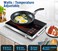 Silvonix Digital Infrared Cooker  &ndash; Electric Ceramic Cooktop, Single Burner Hot Plate with Digital Control, Adjustable Temperature &amp; 180-Min Timer, Multi-Function Cooking Hob