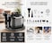 Portable Spot Cleaner Vacuum &ndash; Wet &amp; Dry Carpet &amp; Upholstery Cleaner with Fast Heating, Powerful Suction, Dual Water Tank, Self-Cleaning, Sofa &amp; Car Seat Cleaning Machine