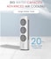 20L Air Cooler with Cooling &amp; Humidification, 5 Speeds, 9-Hour Timer, Touch Control Panel, Swing Function, Energy Efficient 50W, Quiet Operation