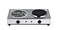 Double Electric Stove 2000W, Portable Dual Burner Hot Plate with Spiral &amp; Solid Cast Iron Plates, Adjustable Temperature, Electric Cooktop for Home, Kitchen, Camping &amp; Travel