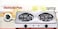 Double Electric Hot Plate Coil 2000W- Stainless Steel Portable Dual Burner Stove with 4-Speed Controls