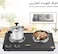 Double Electric Hot Plate Cooktop 2500W, Portable Dual Burner Countertop Stove, 220&ndash;240V Electric Cooktop for Kitchen, Home, Office &amp; Camping