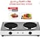 Double Burner Electric Hot Plate 2000W, Portable Dual Electric Stove Countertop Cooktop, Compact Kitchen Stove for Home, Travel &amp; Outdoor Cooking
