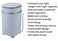 Mini Washing Machine 4kg Capacity, 15-Min Quick Wash, 2kg Spin Dry, Strong Pulsator, Heavy Duty Spinning Tub, Low Water Usage &amp; Quiet Operation, 240W