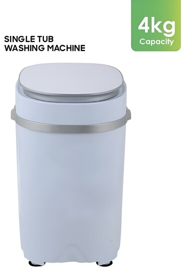 Mini Washing Machine 4kg Capacity, 15-Min Quick Wash, 2kg Spin Dry, Strong Pulsator, Heavy Duty Spinning Tub, Low Water Usage &amp; Quiet Operation, 240W