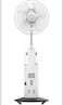 High Power 16&rdquo; Rechargeable Standing Fan with Mist Function &amp; LED Light &ndash; 60H Runtime, Adjustable Height, Wide Angle Oscillation, Portable Fan for Home &amp; Outdoor Cooling