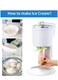 Electric Ice Cream Maker 1L Capacity, Automatic Frozen Yogurt & Soft Serve Machine, 18W Home Dessert Maker for Ice Cream, Sorbet & Gelato