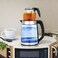 2 in 1 Electric Tea Maker &amp; Glass Kettle, Stainless Steel Fast Boiling Electric Kettle with UK Strix Control, Clear Durable German Glass Body for Home Kitchen