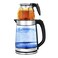 2 in 1 Electric Tea Maker &amp; Glass Kettle, Stainless Steel Fast Boiling Electric Kettle with UK Strix Control, Clear Durable German Glass Body for Home Kitchen