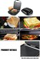 Indoor Electric Panini Press Grill &ndash; Non-Stick Contact Sandwich Maker with Adjustable Heat Control &amp; Easy Clean Drip Tray, Black &amp; Silver