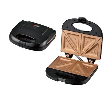 Compact Non-Stick Sandwich Maker &ndash; Fast-Heating Electric Toaster Grill for Crispy Sandwiches &amp; Breakfast Snacks with Cool-Touch Handle