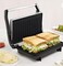 750W Multi-Purpose Grill &amp; Sandwich Maker &ndash; Non-Stick Triangle Plate Toaster with Even Heating &amp; Anti-Scalding Handle for Panini, Fish &amp; Meal