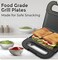 2 Slice Non-Stick Sandwich Maker &amp; Panini Press Grill &ndash; 750W Electric Toaster with Cool Touch Handle, Black