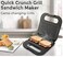 Electric Sandwich Maker &amp; Panini Grill &ndash; 2 Slice Non-Stick Toaster Press with Cool-Touch Handle, Black 750W
