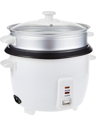 Compact 1L Automatic Rice Cooker 400W &ndash; 3-in-1 Multifunction Rice Cooker with Non-Stick Pot, Steamer, Auto Shut Off &amp; Safety  Portable Kitchen Appliance with Accessories