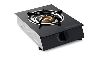 Single Burner Gas Stove with Auto Ignition, Tempered Glass Top, Durable High Efficiency Burner