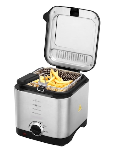Electric Deep Fryer, Frying Basket, Stainless Steel, Adjustable Temperature, Easy Cleaning, Home Use