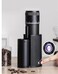 Electric Burr Coffee Grinder – Portable Stainless Steel Conical Burr Grinder for Espresso, Pour Over, Drip & French Press Coffee, Black