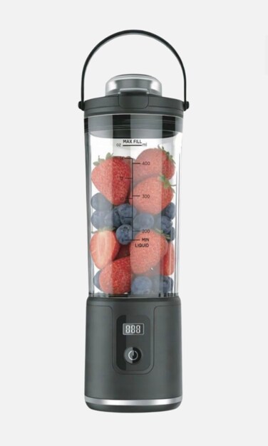 Portable Juice Blender 450ml &ndash; 7000W Smoothie &amp; Protein Shake Maker with USB Type-C Charging, Titanium Blade, Gym &amp; Travel Blender Cup