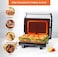 2 in 1 Grill Maker & Sandwich Maker Panini Press Grill, 750W Heating Power, Non-Stick Plates, Cool-Touch Handle, Power Indicator Light, White & Black