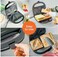 2 Slice Grill Sandwich Maker &ndash; Non-Stick Toast &amp; Panini Maker with Overheat Protection, Power &amp; Ready Indicator Lights for Quick Breakfast