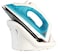 Ceramic Coated Soleplate Cordless Steam Iron 1600W – with Quick Reheat, Steam/Spray/Dry Functions, Burst Steam & Overheat Protection, White/Blue