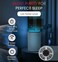 Air Purifier for Home 14m² Coverage – HEPA Air Cleaner with Pre-Filter & Carbon Filter, 4 Speed Settings, Low Noise, Timer & Ambient Light, White