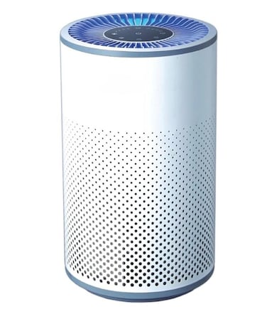 Air Purifier for Home 14m² Coverage – HEPA Air Cleaner with Pre-Filter & Carbon Filter, 4 Speed Settings, Low Noise, Timer & Ambient Light, White