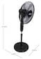 16 Inch Stand Fan with 90 Degree Oscillation, Multi Speed Function, 40W Motor, Dual Frequency, 3 Blade Air Vortex Technology Pedestal Fan, Black