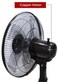 Stand Fan 16 Inch, 3 Blade Oscillating Fan with Multi Speed Settings, 40W Dual Frequency Motor, Elegant Grill Design, Adjustable Cooling Fan, Black