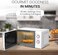 Microwave Oven 20 Liters Capacity, Mechanical Knob Control, Defrost Setting, 5 Power Levels, Push Button Door, 35mins Timer with Cooking End Signal